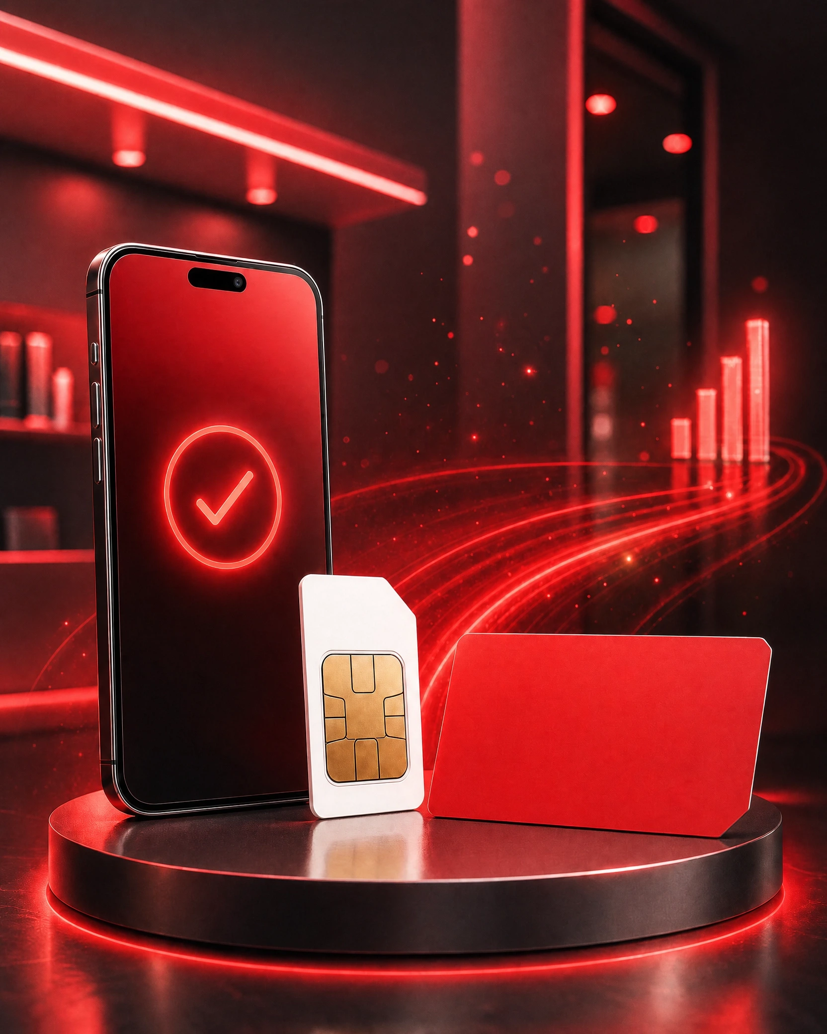 Produits Ooredoo : téléphone, carte SIM et ticket de recharge